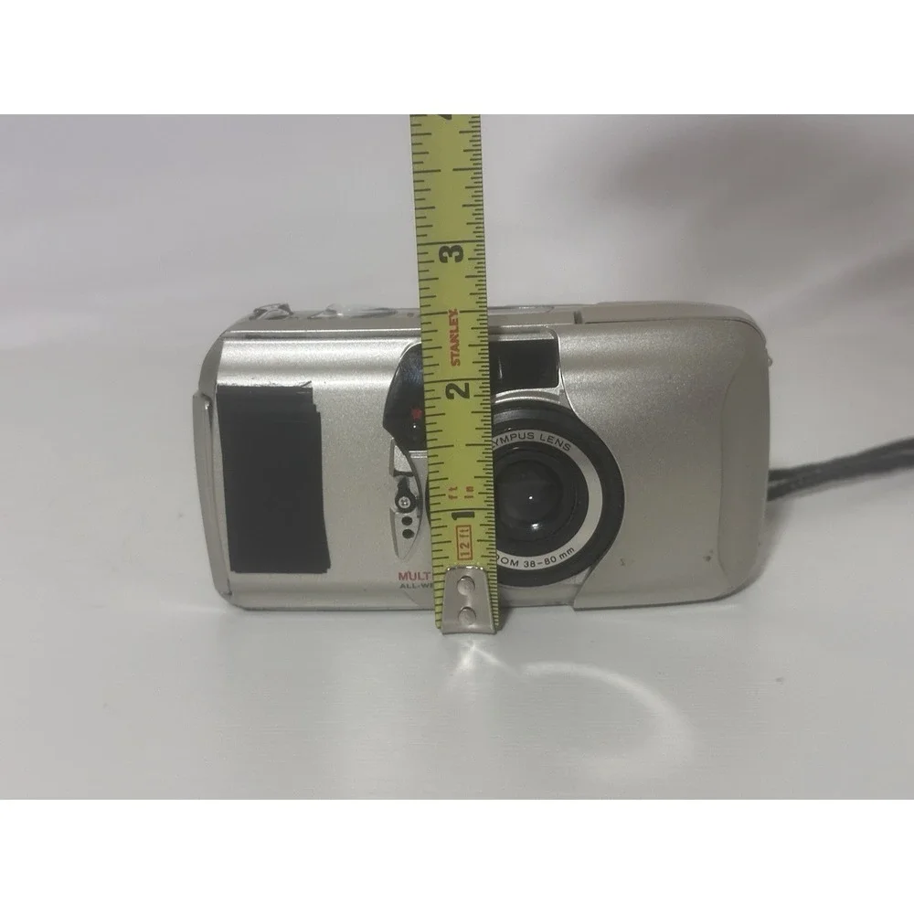 Olympus Multi AF All-Weather 38-80mm Zoom 35mm Film Camera Untested